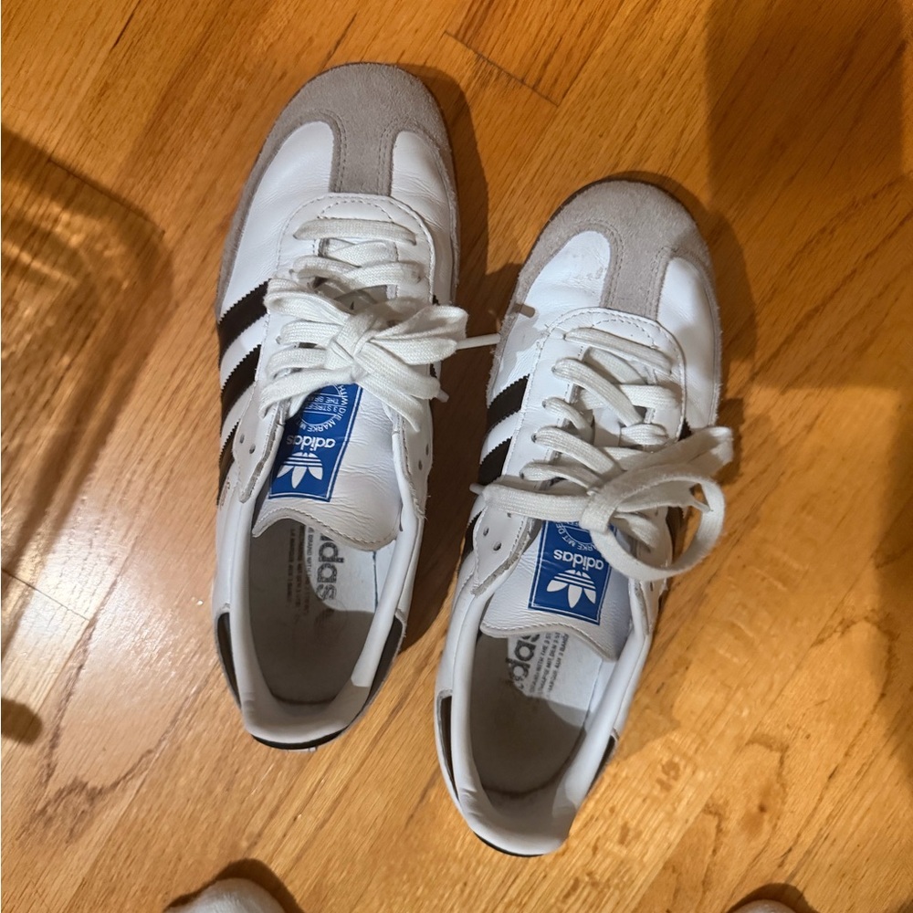 Adidas White and Black Classic Sneakers